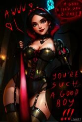 1girls absurdres ai_generated artist_name attractive bdsm_gear bdsm_outfit bdsm_suit big_breasts black_hair breasts brown_eyes cartoon cartoony choker cleavage collar commentary_request corset detailed dialogue digital_art digital_drawing digital_painting_(artwork) disney_princess dominant dominant_female domination dominatrix dominatrix_outfit earrings exposed exposed_breasts female female_only femdom fetish fishnet_stockings fishnets frilly from_below garter_belt gloves good_boy goth goth_girl gothic harness headband high_quality highres hourglass_figure huge_breasts lace latex latex_clothing latex_gloves leak leaked leash leather leather_clothing line_art lingerie lipstick logart looking_at_viewer makeup mommy mommy_dom mommy_kink paint_tool_sai panties patreon patreon_logo patreon_username photoshop pony_diffusion_xl puffy_sleeves red_lipstick sadistic seductive seductive_look seductive_smile sensitive short_hair snow_white_(disney) snow_white_(grimm) snow_white_and_the_seven_dwarfs snow_white_and_the_seven_dwarfs_(1937_film) speech speech_bubble speech_bubbles stable_diffusion stockings submissive_pov tagme watermark web_address