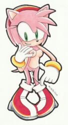 amy_rose female female_only misshiirin pussy pussy_juice pussy_juice_string solo solo_female sonic_(series) sonic_the_hedgehog_(series)