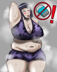 armpit_crease armpit_fetish armpits bbw bbw_milf big big_thighs blue_hair boruto:_naruto_next_generations chubby_belly chubby_female cleavage_overflow dirty_clothing erect_nipples_under_clothes exercise fat fat_arms fat_folds fog gym_clothes gym_shorts honeyblossom3469 huge_breasts hyuga_hinata hyuuga_hinata milf mommy naruto naruto_(series) naruto_shippuden nipples_visible_through_clothing purple_hair red_lipstick shiny_body shiny_breasts smell smelly sports_bra steam steaming_body steamy sweat sweat_clouds sweat_stain sweaty sweaty_bra sweaty_breasts sweaty_clothes thick_hips thick_legs tight_clothing tummy_fold uzumaki_hinata workout workout_clothes