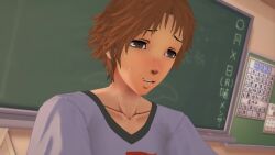 animated balls big_ass blush bottomless braless breasts breasts_out brown_eyes clapping_cheeks classroom edit feet feet_focus hanamura_yousuke jiggling_ass koikatsu light_brown_hair looking_back loop looping_animation male/female moaning multiple_angles no_sound on_desk open_mouth penis persona persona_4 pubic_hair satonaka_chie self_upload shoulder_grab sweat sweaty tagme teenager vaginal_penetration vaginal_sex video winterxl