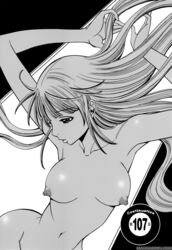 breasts female monochrome nipples nozoki_ana