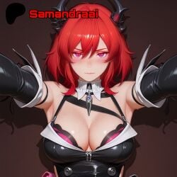 laevatain (arknights: endfield) from arknights by samandraai
