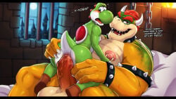 16:9 2026 2boys anal anal_fluids anal_penetration anthro anthro_on_anthro anthro_on_bottom anthro_on_top anthro_penetrated anthro_penetrating anthro_penetrating_anthro anus areola armband balls barazoku bareback bed bedding big_balls big_butt big_muscles big_penis black_bars blush bodily_fluids boots bowser bracelet butt butt_grab caught_in_the_act chain claws clothing collar cowgirl_position deltoids dialogue dominant dream_and_nightmare dungeon duo english_text erection eyebrows fire flying_sweatdrops footwear from_front_position frown full_moon furniture furry furry_male furry_only gay gay_sex genitals green_yoshi hair hand_on_butt hand_on_leg hand_on_thigh hi_res horn huge_balls huge_muscles huge_penis humanoid_genitalia humanoid_penis inside jewelry kneeling koopa larger_dom leg_grab letterbox lit_torch looking_at_viewer lying male male/male male_on_bottom male_on_top male_penetrated male_penetrating male_penetrating_male mario_(series) moon muscular muscular_anthro muscular_male narrowed_eyes night nintendo nipple_piercing nipple_ring nipples non-mammal_balls non-mammal_nipples nude on_back on_bed on_bottom on_top open_frown open_mouth open_smile pecs penetration penis piercing pillow reptile ring_piercing scalie sex shell shoes size_difference smaller_penetrated smile spiked_armband spiked_bracelet spiked_collar spiked_shell spikes spikes_(anatomy) stretched_anus sweat sweatdrop talking_to_viewer teeth text thick_penis thigh_grab tongue torch vein widescreen window yaoi yellow_skin yoshi yoshi_(character)