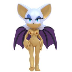 2018 3d 3d_model anthro bat breasts female makeup mammal mobian mobian_(species) mobian_bat nipples nude pussy rotalice2 rouge_the_bat sega smile smirk sonic_(series) sonic_adventure_2 sonic_the_hedgehog_(series) walking wings