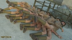 anal anal_sex army boot_camp cum_in_ass drill_sergeant exhibitionism fuck_train gay gay_male gay_orgy gay_sex group group_sex instruction male medal_of_honor_airborne military orgy outdoors soldier soldiers teaching tommys_eagle_hq training uniform ww2