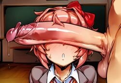 sayori (doki doki literature club) from doki doki literature club by lameai