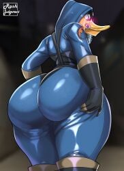 1girls ass ass_focus big_ass big_breasts big_thighs blue_clothing breasts clothed clothing dat_ass dumptruck_ass female female_only fempyro fire gas_mask gigantic_ass gigantic_thighs gloves hand_on_breast hood huge_ass huge_breasts huge_thighs pyro_(team_fortress_2) rashjudgement solo solo_female solo_focus steam team_fortress_2 thick_hips thick_thighs thighs watermark