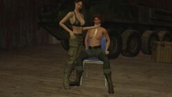 laughing_wallaby meryl_silverburgh metal_gear metal_gear_solid tagme