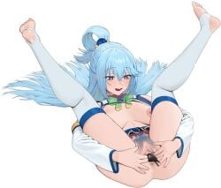 1girls ai_assisted aqua_(konosuba) areolae ass avian big_ass big_breasts bird bird_insertion bird_tail blue_eyes blue_hair bottomless bow bowtie breasts breasts_out corvid crow edit edited feet female female_focus female_only feral feral_prey hair_ornament hairy_pussy heart-shaped_pupils human_on_feral human_pred kono_subarashii_sekai_ni_shukufuku_wo! legs legs_up live_insertion living_insertion living_sex_toy long_hair looking_down looking_pleasured lying nipples on_back open_mouth partially_clothed partially_nude pubic_hair pussy spread_legs spread_pussy spreading tagme thick_ass thick_thighs thighhighs thighs third-party_edit tongue_out transparent_background unbirth unbirthing vaginal_insertion vaginal_penetration vore zoophilia