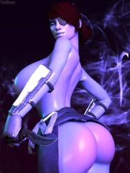 1girls 3d 3d_(artwork) 3dx ass ass_focus awoken breasts destiny_(game) destiny_(video_game) destiny_2 eyepatch female female_only functionally_nude functionally_nude_female large_ass large_breasts looking_at_viewer looking_back looking_back_at_viewer nipples petra_venj pinup red_hair taidoro thick thick_ass topless topless_female