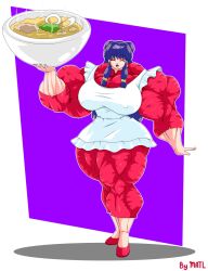 biceps big_breasts big_muscles breasts female hair large_breasts large_muscles matl muscles muscular muscular_arms muscular_female muscular_legs muscular_thighs purple_hair