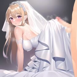 ai_generated cum cum_on_dress cum_on_wedding_dress penis tagme wedding_dress