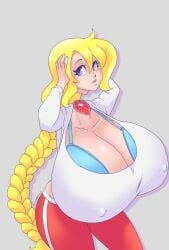 big_breasts breasts cassie_(theycallhimcake) cleavage female huge_breasts icymasamune tagme thick_thighs wide_hips