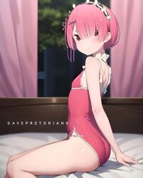 ai_generated ass leotard pink_eyes pink_hair ram_(re:zero) re:zero_kara_hajimeru_isekai_seikatsu