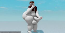 1boy 3d big_ass big_butt big_hips big_thighs femboy glasses guesty_5.5 humanoid male male_only original_character rainy_rr34 roblox roblox_rthro robloxian small_penis standing tagme white_skin