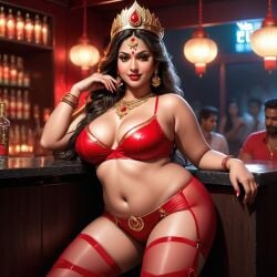 1girls ai_generated durga_(hindu_goddess) female hindu hindu_goddess hindu_mythology lingerie tagme