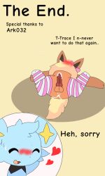 blush_lines brown_body brown_fur cum_in_ass cum_on_penis eevee eeveelution eeveelution_squad sigma_rizz speed_(eeveelution_squad) trace_(eeveelution_squad)