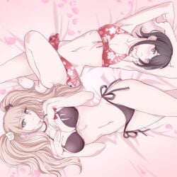 2girls artist_request bikini danganronpa danganronpa:_trigger_happy_havoc danganronpa_(series) danganronpa_s:_ultimate_summer_camp junko_enoshima mukuro_ikusaba sisters tagme