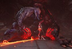2025 3_toes 3d_(artwork) after_sex all_fours anus ass ass_up balls big_balls bodily_fluids bubble_butt capcom colored_cum cum cum_drip cum_in_ass cum_inside cum_on_balls cum_on_ground cum_string cumshot dante_(devil_may_cry) demon devil_may_cry devil_may_cry_5 digital_media_(artwork) dripping ejaculation feet fury_(dmc) genital_fluids genitals glowing glowing_anus glowing_cum glowing_genitalia glowing_penis grey_body grey_scales group group_sex hi_res humanoid_genitalia humanoid_penis interspecies long_tongue male male/male monster on_ground orange_cum outofnecessity penis perching perineum puffy_anus red_body red_glow red_scales riot_(dmc) scales scalie sex sin_devil_trigger thick_thighs threesome toes tongue tongue_out trio two_doms_one_sub unusual_bodily_fluids unusual_cum unusual_genital_fluids vein veiny_balls white_eyes