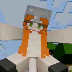 1boy 1girls 3d alex_(minecraft) animated blender blender_(software) bow completely_nude cowgirl_position green_eyes helmet horny_female leggings long_hair looking looking_at_viewer loop minecraft naked nude outdoors outside penetration pov red_hair stockings straddling tagme thigh_highs vaginal_penetration video xian_yuuwu