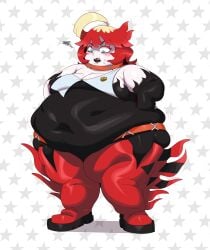 1girls bbw chubby chubby_female female mela_(pokemon) mintrimo pokemon_sv tagme