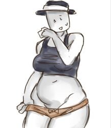 1girls breasts fedora female female_only first_porn_of_character forsaken_(roblox) hat investigative_iris panties pulling_panties roblox roblox_game robloxian rrresna self_upload solo solo_focus sports_bra tagme thighs white_skin