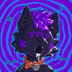 absurd_res anthro bodily_fluids breath canid canine canis clothing collar collar_tag colorful_theme cum cum_in_mouth cum_inside drone dronesuit eager empty enthralled genital_fluids gimp_mask gimp_suit glistening glistening_body happy headshot_portrait hi_res hypnosis icon katxfish latex latex_clothing latex_skinsuit male male_only mammal mask mind_control portrait skinsuit solo submissive thoughts tight_clothing toy visible wolf