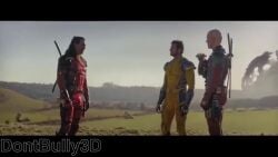 3d 3d_(artwork) blender blender_(artwork) blender_(software) blonde_female blonde_hair deadpool deadpool_&_wolverine deadpool_&_wolverine_(2024) deadpool_(series) dont_bully_(artist) funny lady_deadpool meme pinup pregnant pregnant_female shitpost superhero_costume superheroine tagme video voluptuous voluptuous_female