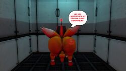 100acrew 1boy 2025 anthro ass ass_focus bent_over brainwashed bucket_helmet chum_bucket chum_bucket_bucket_helmet dialogue drone eggman_logo femboy hands_down huge_ass male_only miles_tails_prower mind_control mobian mobian_(species) nude penis sega sfm small_balls small_penis sonic_(series) sonic_the_hedgehog_(series) source_filmmaker speech_bubble tails_the_fox walking yellow_body yellow_fur