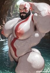 1boy 1cuntboy ai ai_art ai_assisted ai_generated armpit_hair armpits artist_name ass ass_bigger_than_head bald bald_male bara bara_tiddies bara_tits beard big_ass big_butt big_nipples bikini breasts bubble_ass bubble_butt cuntboy cuntboy_focus cuntboy_only cuntboy_with_breasts curvy_body curvy_hips curvy_male dilf facial_hair facial_markings fat_ass g_string gay god_of_war hand_behind_head happy_trail heezebara huge_ass huge_butt human intersex island kratos lagoon looking_at_viewer male male_focus male_only muscular muscular_arms muscular_chest muscular_cuntboy muscular_male nipples ocean pinup pinup_pose posing_for_the_viewer pubic_hair pussy solo solo_focus solo_male thick_ass thick_thighs thong thong_bikini thunder_thighs tropical_setting water_dripping water_droplets wet_body wet_skin white_skin white_skinned_male yaoi