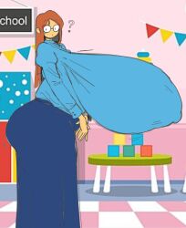 1girls 2024 2d 2d_(artwork) ? ass ass_bigger_than_head breasts breasts_bigger_than_head casual_nudity classroom clothed color colored edit english_text enormous_breasts female female_focus female_only fully_clothed gigantic_breasts glasses hanging_breasts huge_ass hyper_breasts kindergarten_(game) kindergarten_3 kindergarten_teacher large_breasts long_breasts long_hair looking_back male mature_female ms._lovelett nipple_bulge nipples_visible_through_clothing no_bra offscreen_character offscreen_male public public_nudity school side_view solo solo_focus submarichamomi2 teacher text top_heavy
