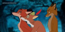 2025 2d_animation 3boys animated anthro anthro_on_anthro anthro_penetrated anthro_penetrating anthro_penetrating_anthro better_version_at_source big_ears bikomation black_ears black_eyes black_nose body_hair brown_body brown_fur canid canine canis cheek_tuft chest_hair crossover detailed_background digital_media_(artwork) disney embrace embracing embracing_during_sex embracing_each_other embracing_from_behind eye_contact eyebrows eyes_wide_open face_to_face facial_expressions facial_tuft fantastic_mr._fox feather_hat fluffy fluffy_chest fluffy_fur fluffy_hair fox foxes frame_by_frame from_behind from_behind_position fur furry green_hat group group_sex half-closed_eyes hat hat_feather head_to_head headwear intraspecies looking_at_another looking_at_partner looking_pleasured male male/male male_penetrated male_penetrating male_penetrating_male mammal mr._fox_(fantastic_mr._fox) multicolored_body multicolored_fur narrowed_eyes nick_wilde nude nude_male orange_body orange_fur orgy outdoor_sex outdoors outside outside_sex penetration pleasure pleasure_face pleasured public public_nudity public_sex red_body red_feather red_fur robin_hood robin_hood_(character) robin_hood_(disney) sex short_playtime smile smiling smiling_at_partner threesome train_position trio tuft two_tone_body two_tone_fur wide_eyed widescreen zootopia