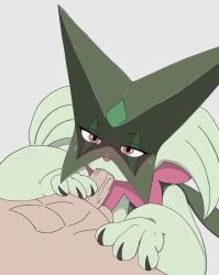 blowjob male_human/female_pokemon meowscarada pheroviran pokemon pokemon_(species)