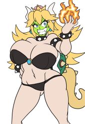 bowsette from mario (series) by witchking00