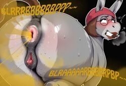 1girls ai_assisted ai_generated animal_genitalia anus ass beanie clenched_teeth clitoral_winking clitoris domn donkey equine_pussy family_guy fart fart_cloud fart_everywhere fart_fetish farting female feral from_behind furry_female glasses huge_ass lipstick looking_back meg_griffin meg_griffin_(donkey) musk puffy_anus pussy pussy_juice smell sweaty_ass sweaty_butt tail tko-san