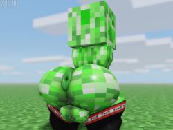 1boy 3d 3d_animation animated anus anus_focus ass asshole asshole_focus balls ballsack bouncing_ass creeper creeper_(minecraft) donut_anus gay gay_male green_body leggings male male_only minecraft muitetul no_humans no_sound non-human non-human_only puffy_anus puffy_asshole roblox solo solo_male tagme testicles tnt twerking video