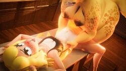 1futa 1futa1girl 3d 3d_(artwork) 3d_model 3d_render alphys anthro antlers big_nipples blonde_hair bra breasts clothed_female deer deer_ears deer_girl deer_tail deltarune female furry futa_on_female futanari lesbian_sex lizard lizard_girl long_hair moaning naked naked_futa nipples noelle_holiday nude_futa_clothed_female nuke84 pussy radiationhazard reptile semi_nude snout table theant/thedirtyant thedirtyant tongue tongue_out twilightv0ids twilightv0ids_(modeler) twitter_link undertale_(series) yuri