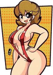 5-volt big_ass big_breasts big_breasts big_butt big_nipples big_thighs big_titties bikini brown_hair curvaceous curvaceous_female curvaceous_figure curvy curvy_figure curvy_hips diego_mejia female female_focus female_only nipples pubic_hair short_hair