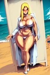 1girls ai_generated bare_arms bare_legs bare_shoulders bare_thighs big_breasts blonde_hair blue_hair blush clothed clothing color emma_frost female female_focus female_only gigiti hi_res large_breasts light-skinned_female light_skin looking_at_viewer marvel marvel_comics solo solo_female thick thick_hips thick_thighs