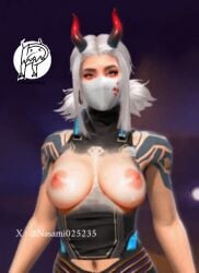 1girls animated big_breasts breasts female female_only free_fire gif ritz_nasami_ sexy topless topless_female