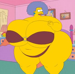 1girls 20th_century_fox 20th_century_studios after_transformation alternate_version_available bart_simpson bbw bedroom belly big_breasts bikini earrings enormous_ass enormous_breasts fat_ass fat_belly feet_out_of_frame female_only genderswap_(mtf) gilf gilfification hi_res highres huge_belly huge_thighs massive_ass massive_breasts morbidly_obese morbidly_obese_female mtf_crossgender obese obese_female purple_hair red_lipstick rule_63 rule_63 saturnxart solo solo_female ssbbw the_simpsons thighs weight_gain yellow_skin