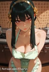 1girls ai_generated almost_naked alternate_costume arm_warmers armpits arms_up big_breasts black_hair blush breasts closed_smile clothes clothing clothing_cutout covered_nipples covered_pussy day daytime earrings elvoryn female female_only groin hairband human jewelry large_breasts light-skinned_female light_skin looking_at_viewer milf nai_diffusion navel no_bra no_underwear pussy raised_arms red_eyes revealing_clothes sidelocks slim slim_waist smile solo spy_x_family stable_diffusion standing sunlight thighs thin_waist virgin_killer_sweater window yor_briar yor_forger