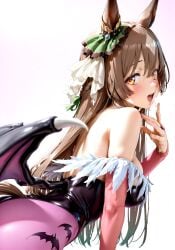 1girls ai_generated animal_ears anthropomorphization artist_request eyes female hair legs satono_diamond_(umamusume) skin tagme umamusume umamusume_pretty_derby young