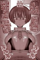1boy 1girls 2d alley alleyway amate_yuzuriha annoyed annoyed_expression avoiding_eye_contact bbm big_breasts bikini bikini_top boobjob breasts comic comic_page curvy curvy_figure ekz emotionless emotionless_sex english english_text erection expressionless fat_man first_person_view gundam gundam_gquuuuuux looking_away mini_bikini monochrome older_male older_male_and_younger_female outdoors outside paizuri paizuri_under_clothes penis pov prostitution shirt_lift shirt_up short_hair story sweat sweatdrop swimsuit teenage_girl teenager tired tired_eyes tired_look tomboy western_art younger_female