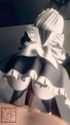 animated maid maid_outfit maid_uniform murder_drones penetration pov pths tagme v_(murder_drones) video viewed_from_behind vr