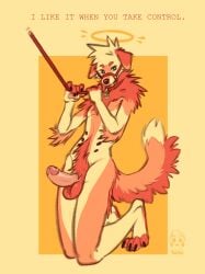 4_toes 5_fingers absurd_res anthro arm_tuft ball_tuft belly_nipples biped bird_dog body_hair bondage canid canine canis claws collar collar_tag digitigrade domestic_dog elbow_tuft erection feet finger_claws fingerpads fingers floppy_ears fluffy fluffy_tail foreskin genitals glans golden_retriever happy_trail hi_res hindpaw humanoid_genitalia humanoid_penis hunting_dog leash leash_pull leashed_collar male male_anthro mammal muzzle_(object) muzzled neck_tuft nipples nugitos pawpads paws penis petplay pink_pawpads pubes puppyplay retracted_foreskin retriever roleplay solo soup_(nugitos) tail toe_claws toes tuft