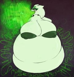 2024 anthro areola belly big_belly big_breasts biped biscuit_(meloeatta) bloated blush breasts brown_body burp_cloud burping burping_in_face colored digestion digestion_noises digital_media_(artwork) dominant duo eyelashes eyeshadow feet female fingers fur generation_9_pokemon gradient_background green_areola green_body green_eyeshadow hi_res huge_belly huge_breasts hyper hyper_belly hyper_breasts larger_female makeup male male_prey meloeatta meowscarada narrowed_eyes navel nintendo nipples onomatopoeia paws pink_tongue pokemon pokemon_(species) simple_background size_difference sloshing_belly smaller_male sound_effects standing submissive submissive_male teeth text toes tongue tongue_out vore weight_gain