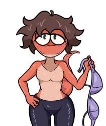 1girls amphibia amphibia_(series) anthro anthro_focus bella_(amphibia) disney female female_focus female_only flat_chest salamander salamander_(amphibian) swampman tail
