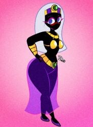 big_ass big_breasts big_breasts big_butt big_thighs big_titties black_body clothing curvaceous curvaceous_female curvaceous_figure curvy curvy_figure curvy_hips diego_mejia female female_focus female_only queen_tyr'ahnee