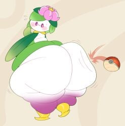 1girls bbw female flower_girl hisuian_form hisuian_lilligant lilligant massive_ass mintrimo plant_girl pokemon pokemon_legends:_arceus thick_thighs